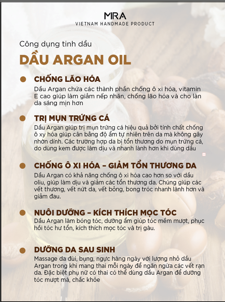 Dầu Argan Organic Nguyên Chất Miracare 30ml
