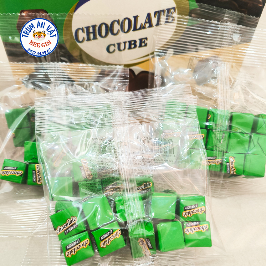 Combo 10 gói kẹo cube sữa vị socola, dâu, sữa bò k57 - ăn vặt beegin