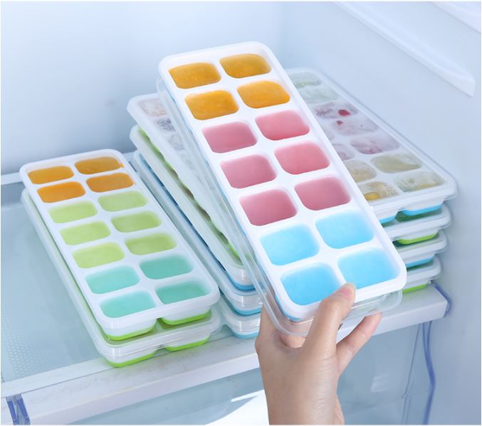 {Freeship Max} 14 cell, 36 cell silicone ice tray with lid-jelly/chocolate/cream mold with lid safe anti-dust, easy to use