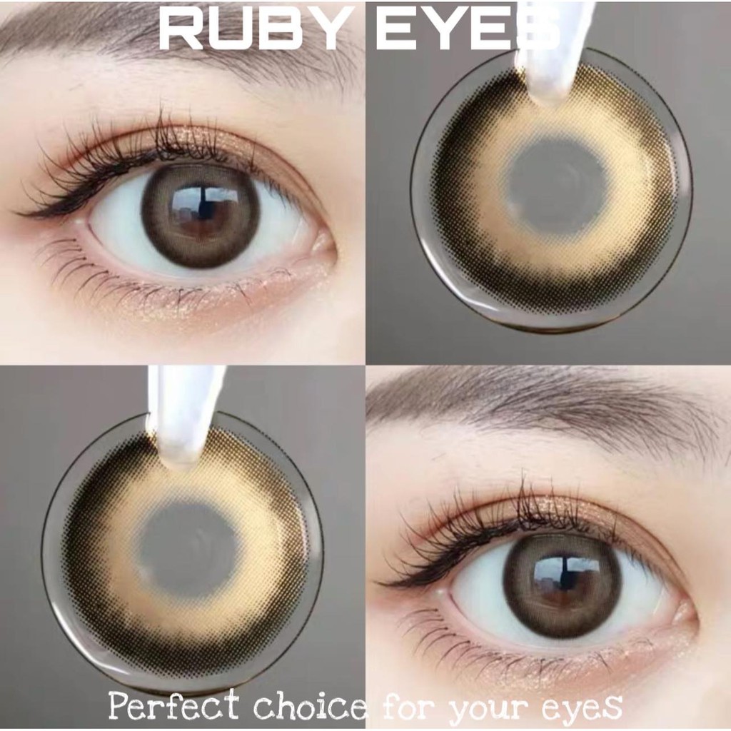 Tổng Hợp 14 Mẫu Lens Ruby Eyes Nâu Hot