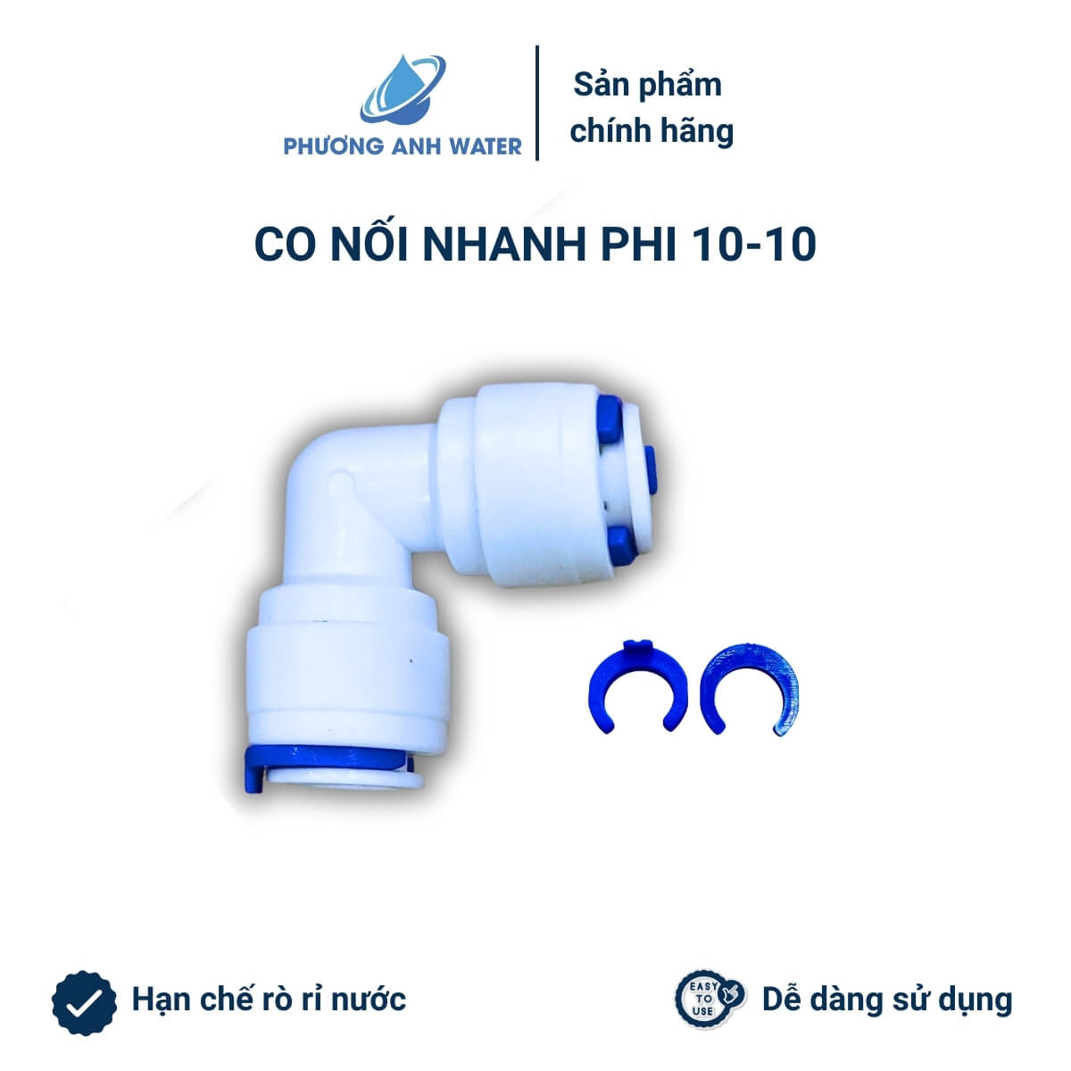 Co nối nhanh 2 đầu dây 6 và dây 10 chất lượng cao dùng cho máy lọc nước