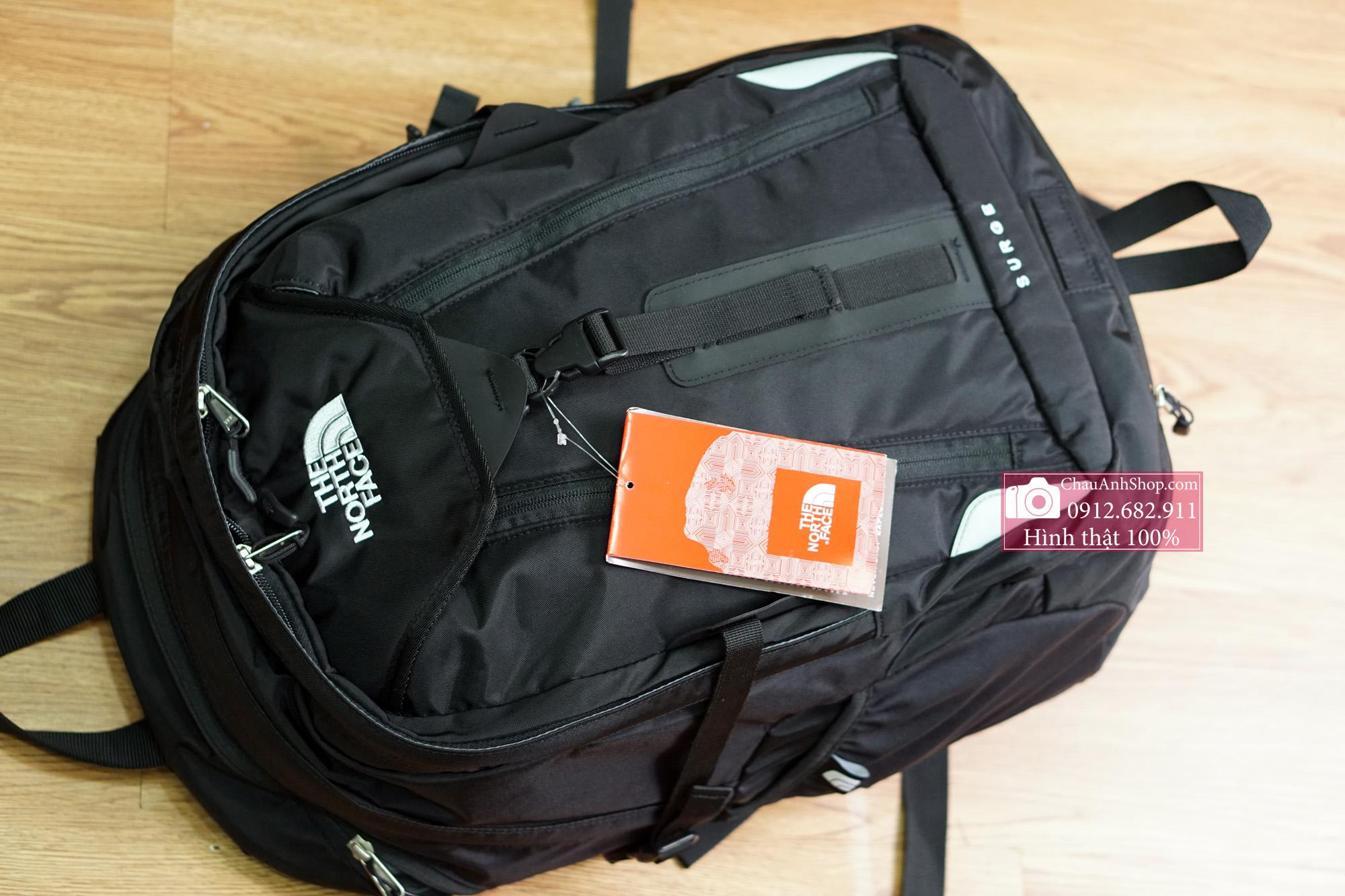 Balo Laptop TNF Surge hàng chuẩn hình thật