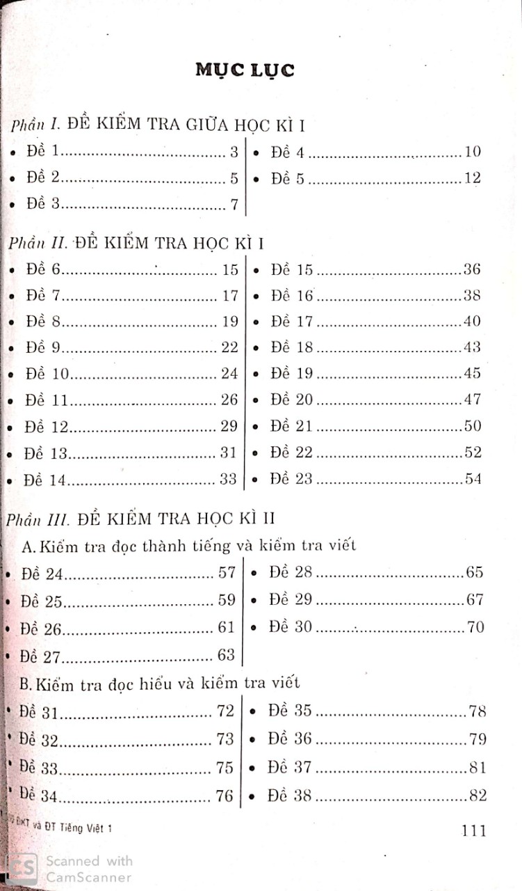 [HCM]60 đề kiểm tra và đề thi tiếng Việt 1