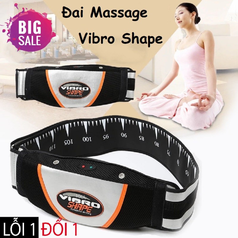 Máy massage Bụng Vibro Shape, đai massage tập bụng giảm mỡ bụng nhập khẩu