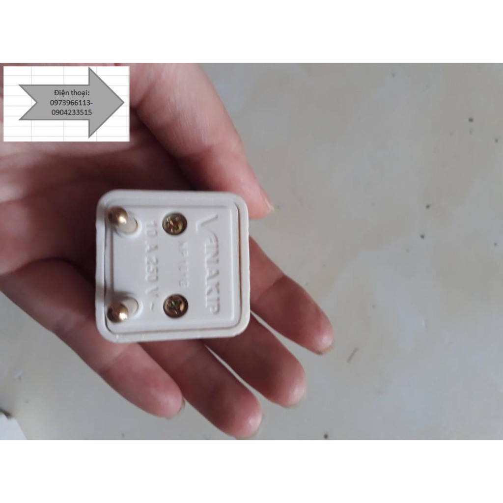 phích cắm điện chuyển đổi 3 chân sang 2 chân