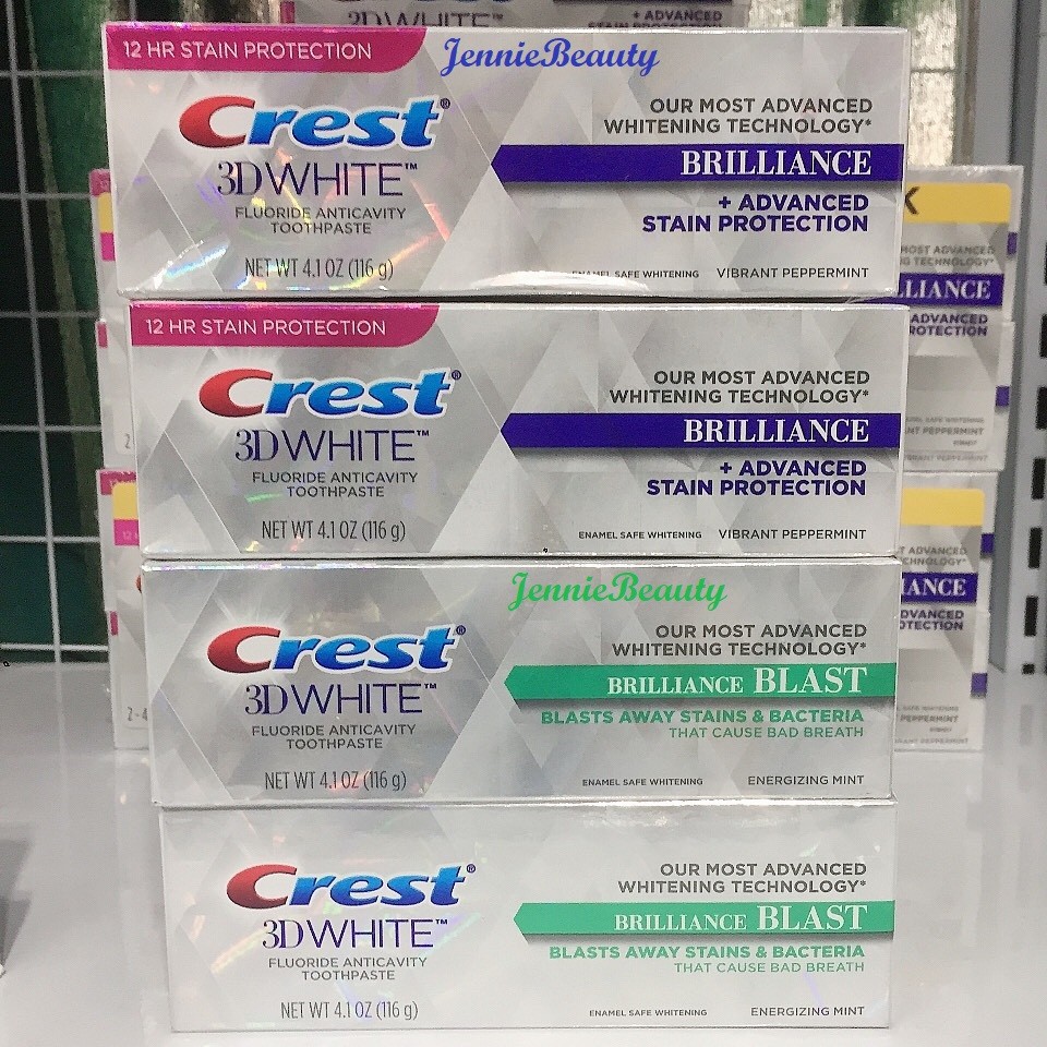 [Đủ Mùi] Kem Đánh Răng Crest 3D White Brilliance Toothpaste (110g)