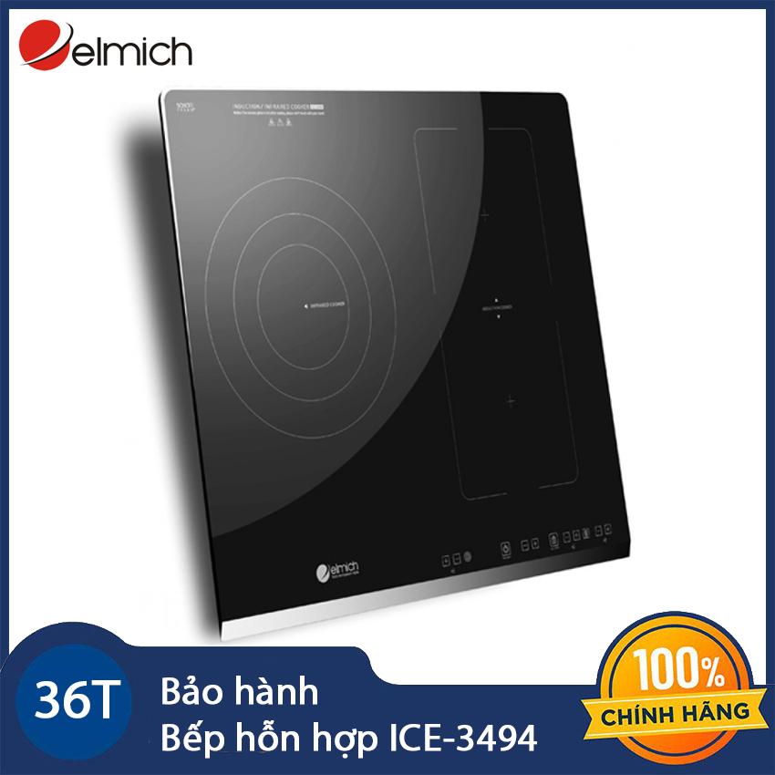 Bếp ba hỗn hợp điện từ & hồng ngoại elmich ice-3494 made in tây ban nha chính hãng bảo hành 36 tháng - đối mới trong 90 ngày