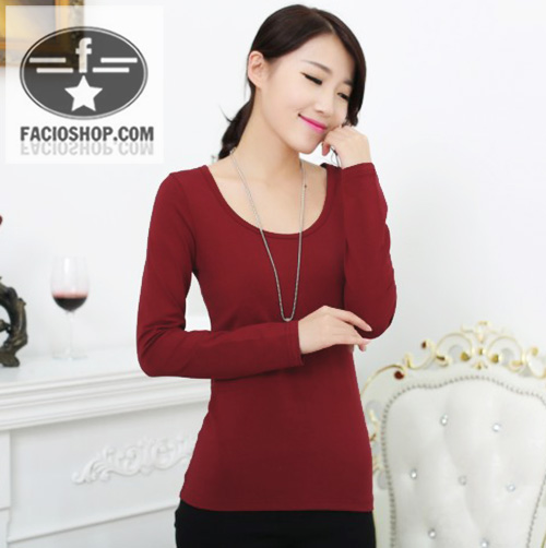 Áo thun nữ trơn, dáng ôm, chất thun cotton lạnh mặc hè siêu mát