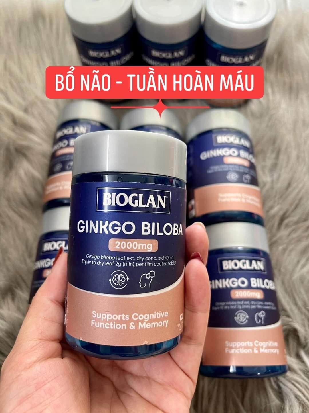 Bổ não Bioglan Ginkgo Biloba 2000mg