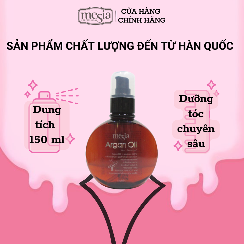 Tinh dầu dưỡng tóc Mesia Argan Oil 150ml