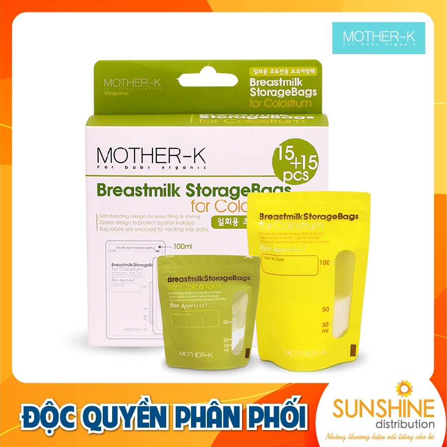 Túi trữ sữa non mother-k hàn quốc