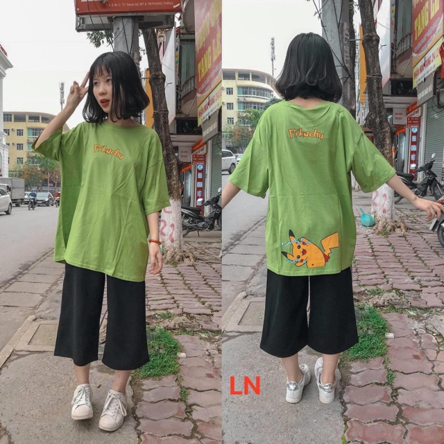 Sét áo mèo + quần ống rộng LN12 , áo thun nam nữ, quần khaki, quần nữ, sét bộ mặc ở nhà, áo thun tay dài, quần jean ống rộng - MIMOSA