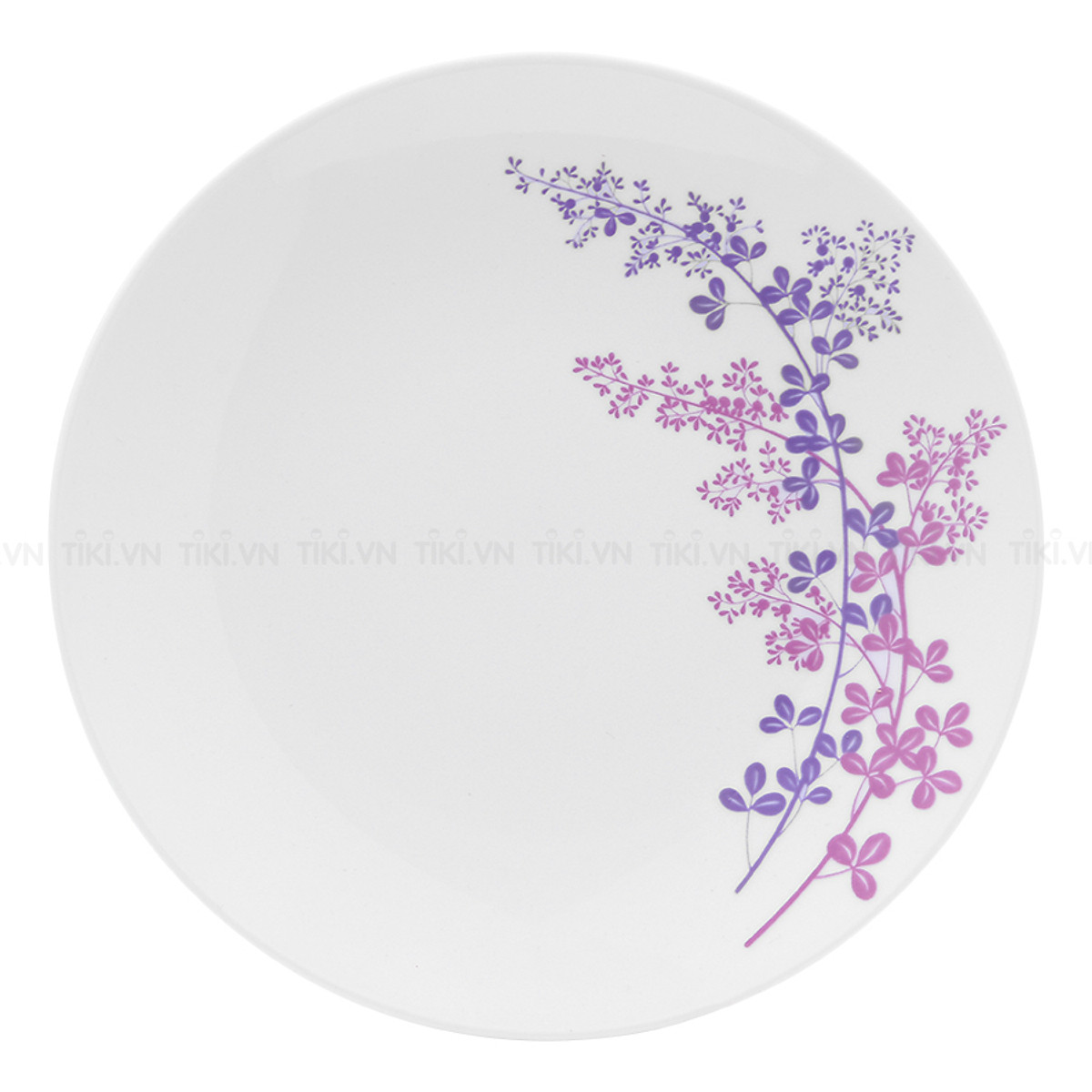Fork Deep heart 23 cm-Daisy-grass purple-ceramics high-end intelligent long