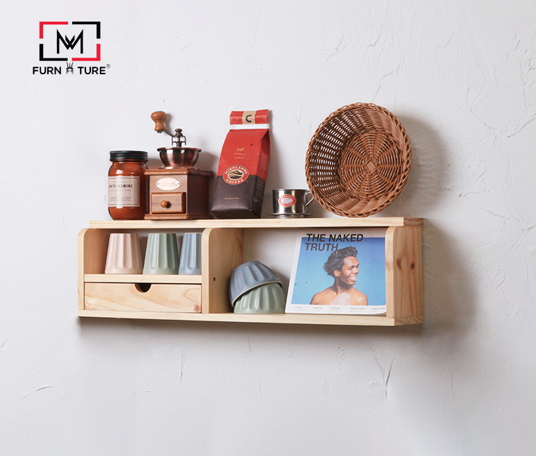 KỆ GỖ TRANG TRÍ TREO TƯỜNG - BELLE SHELF 2 RACK