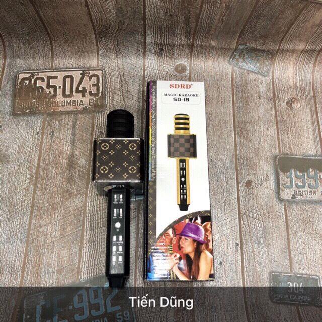 MICRO KARAOKE BLUETOOTH SD18 mới nhất cao cấp
