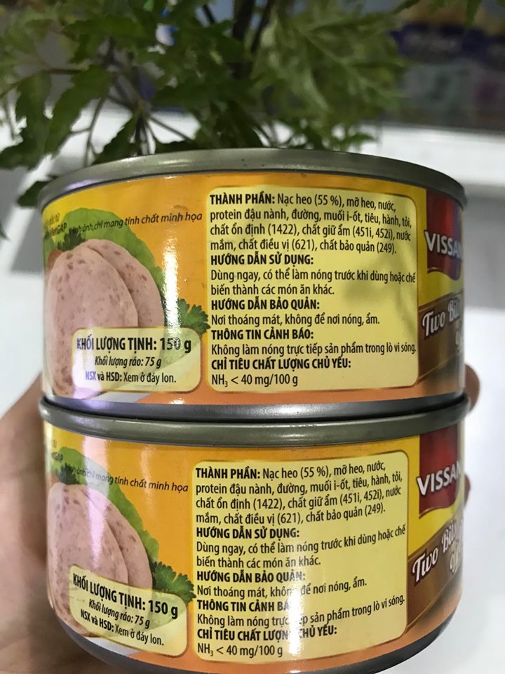Heo 2 lát Vissan hộp 150g