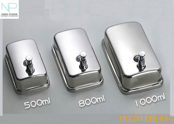 [HCM]HỘP ĐỰNG NƯỚC RỬA TAY INOX 304