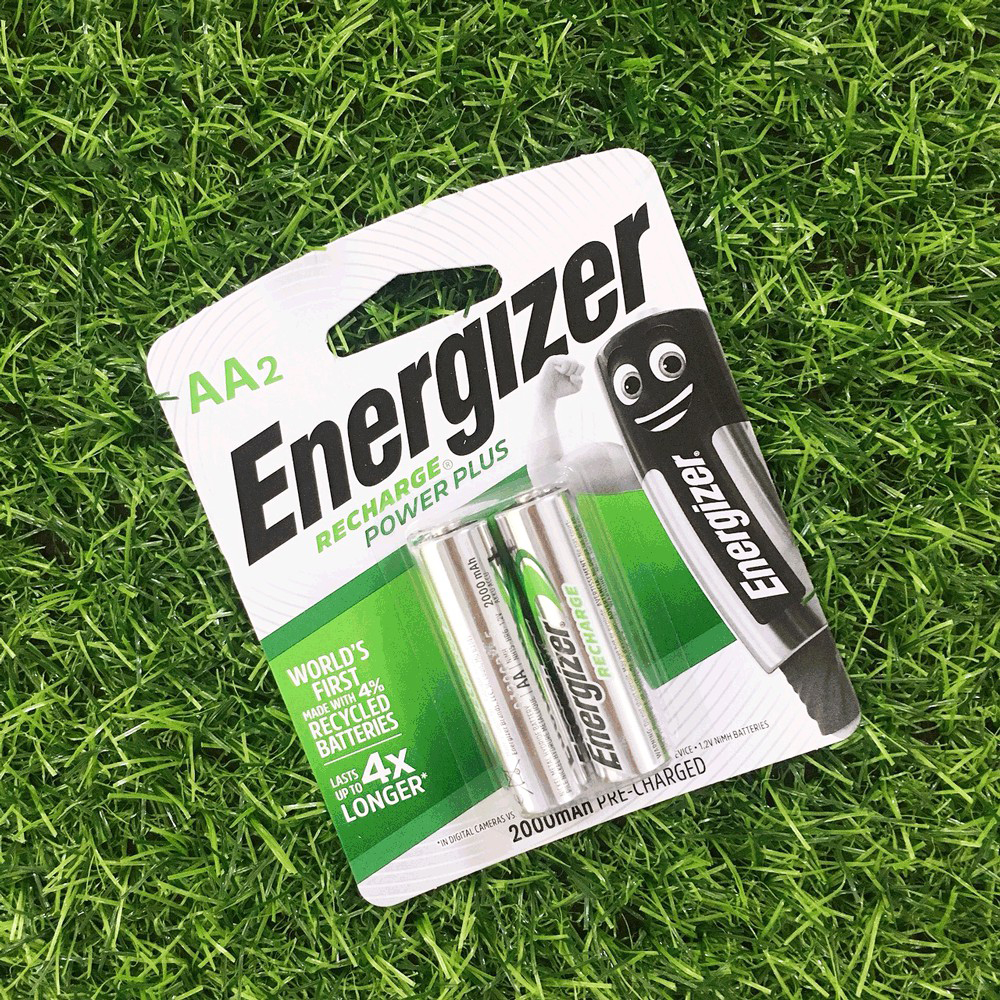 Pin sạc tiểu AA Energizer 2000mAh (1 vỉ 2 viên) chính hãng
