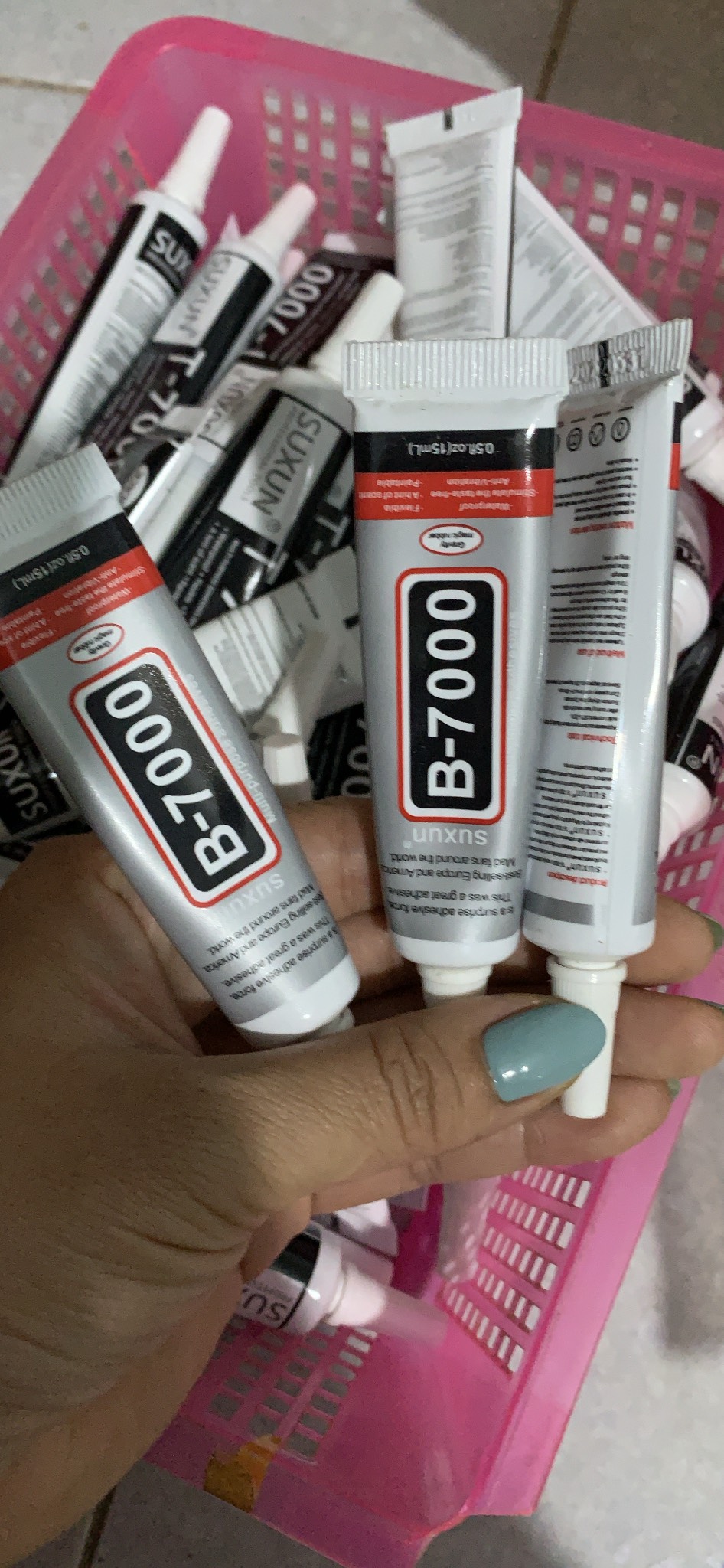 keo dán điện thoại b7000 keo trắng
