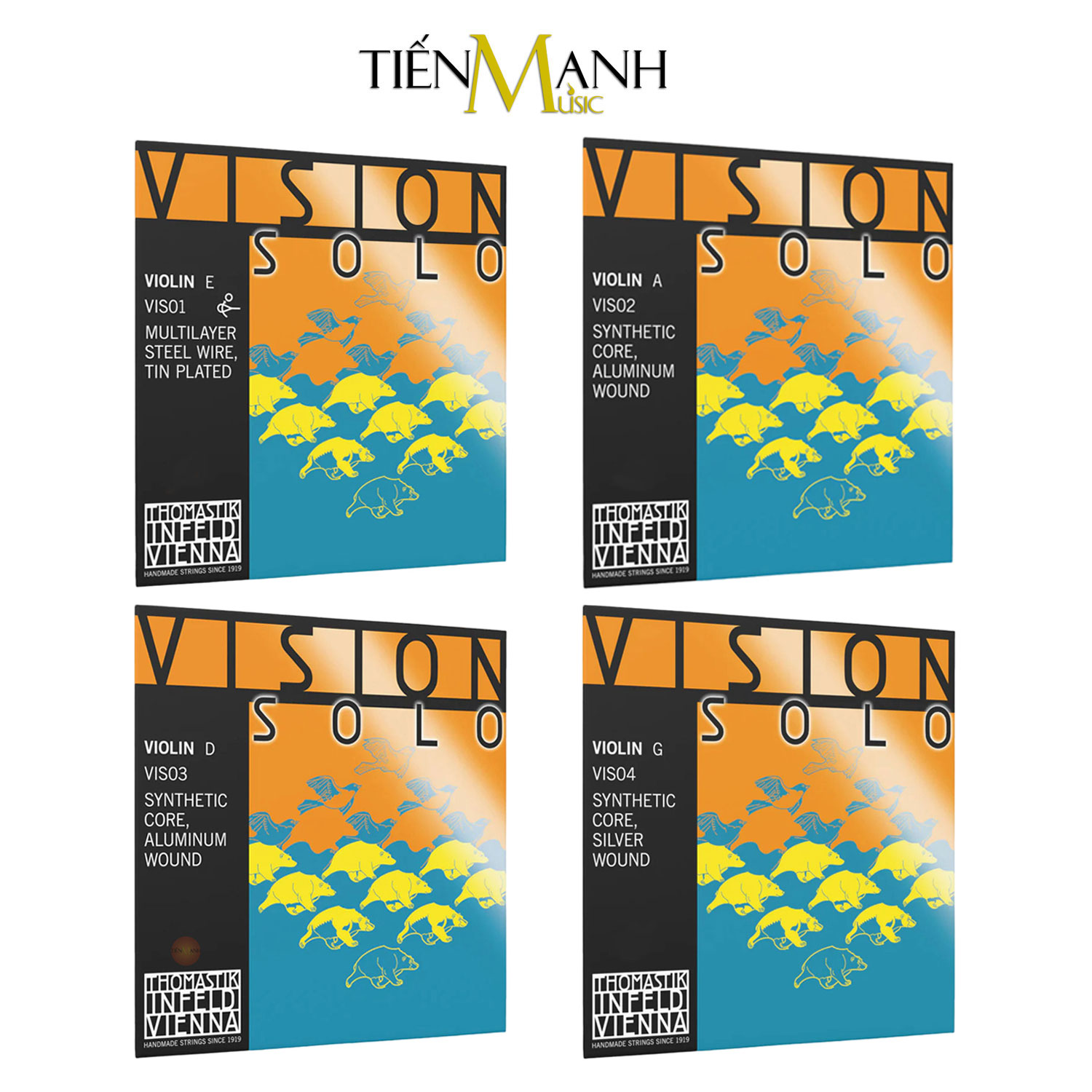 Thomastik Vision Solo Viola String Set