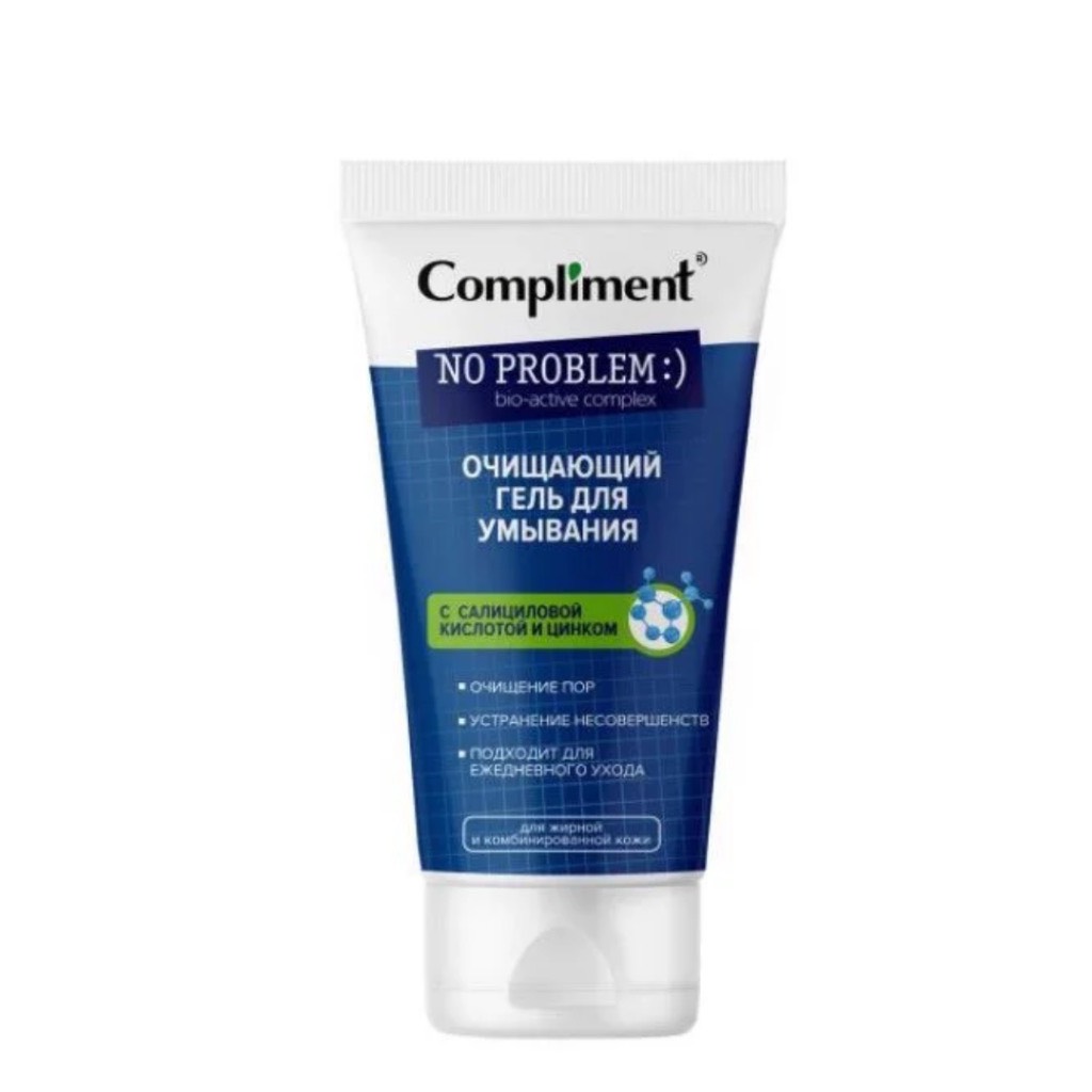 Gel Rửa Mặt Compliment No Problem - Làm Sạch Sâu, Giảm Mụn 200ml
