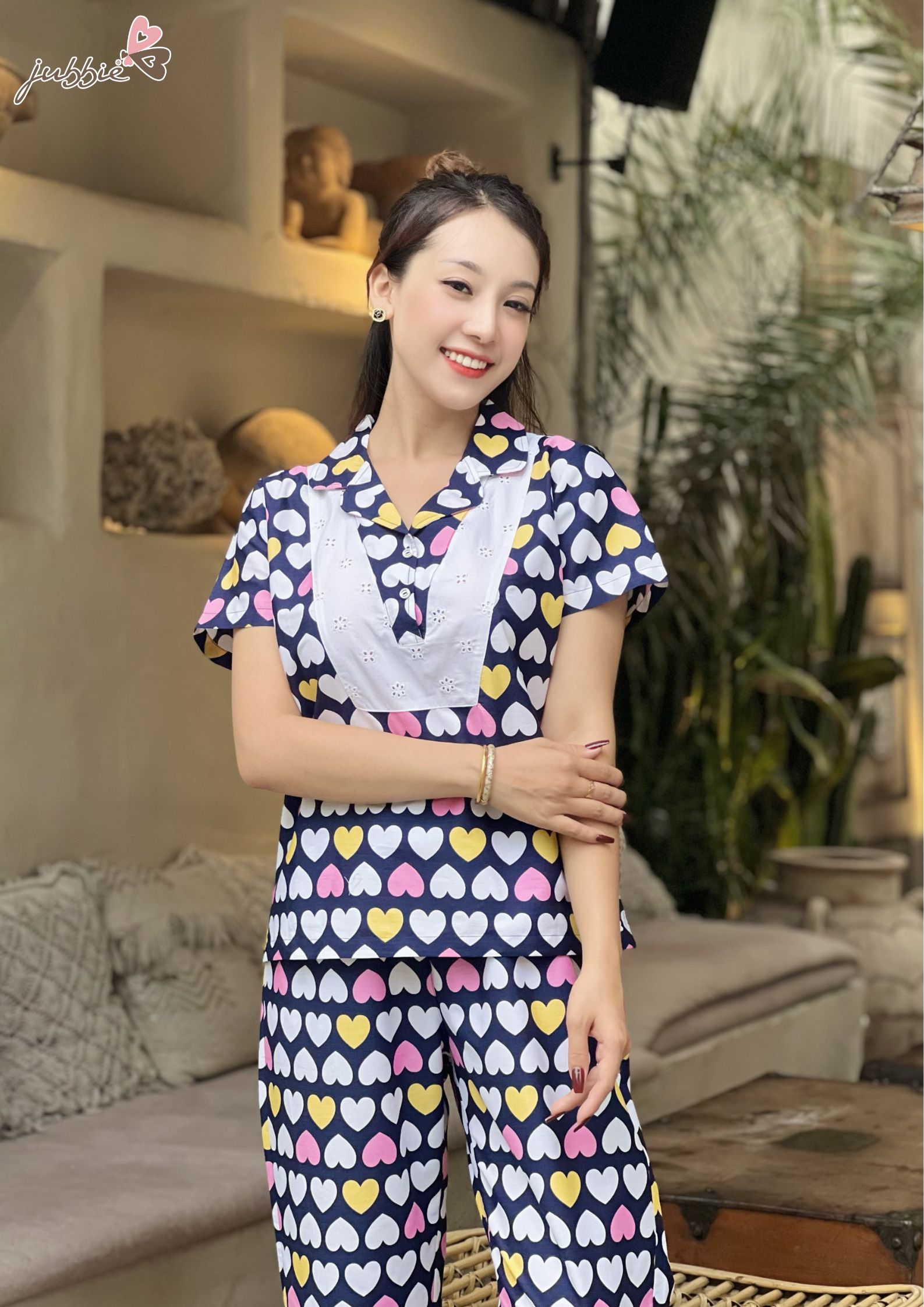 JUBBIE BỘ LỬNG MẶC NHÀ CỔ CÁCH ĐIỆU 32413