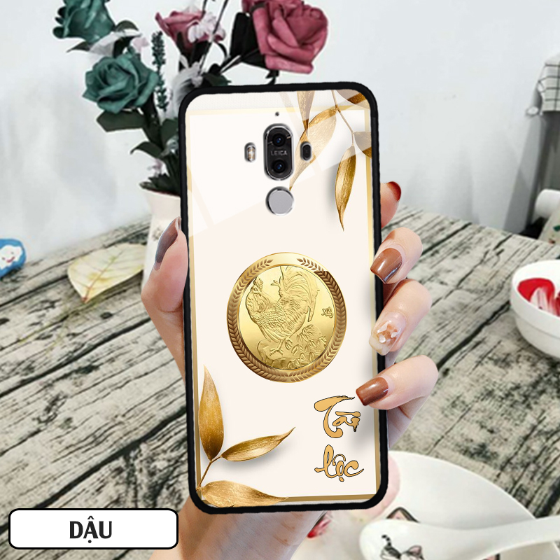 Ốp lưng kính 12 con giáp cho Huawei Mate 9