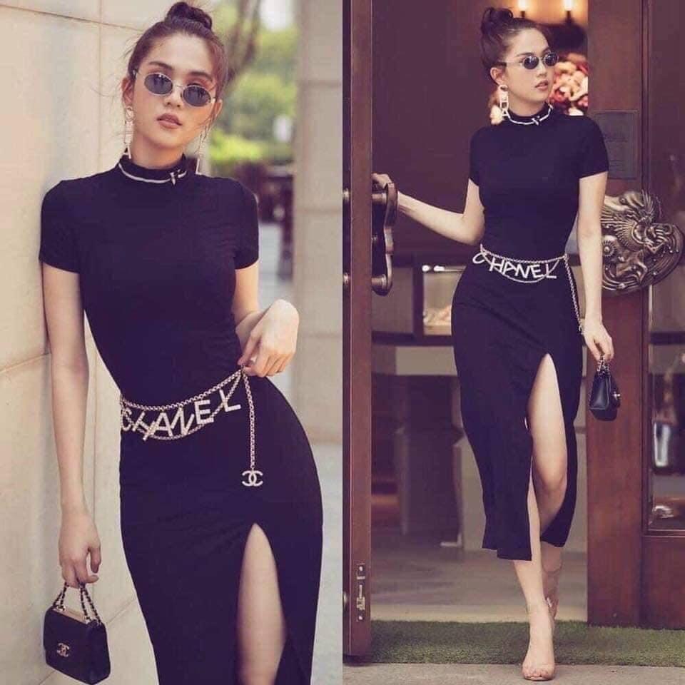 Đai váy chữ rơi HOT HIT nạm đá