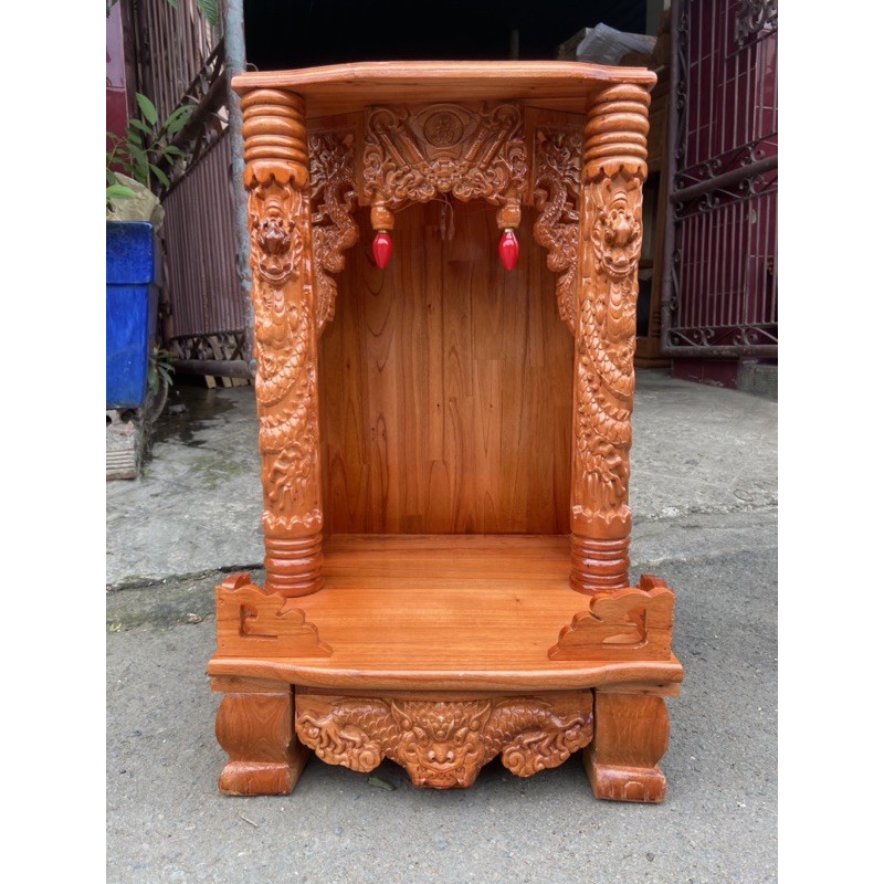 Bàn thờ thần tài ông địa gỗ xoan,bàn thờ giá rẻ 42x68 CM