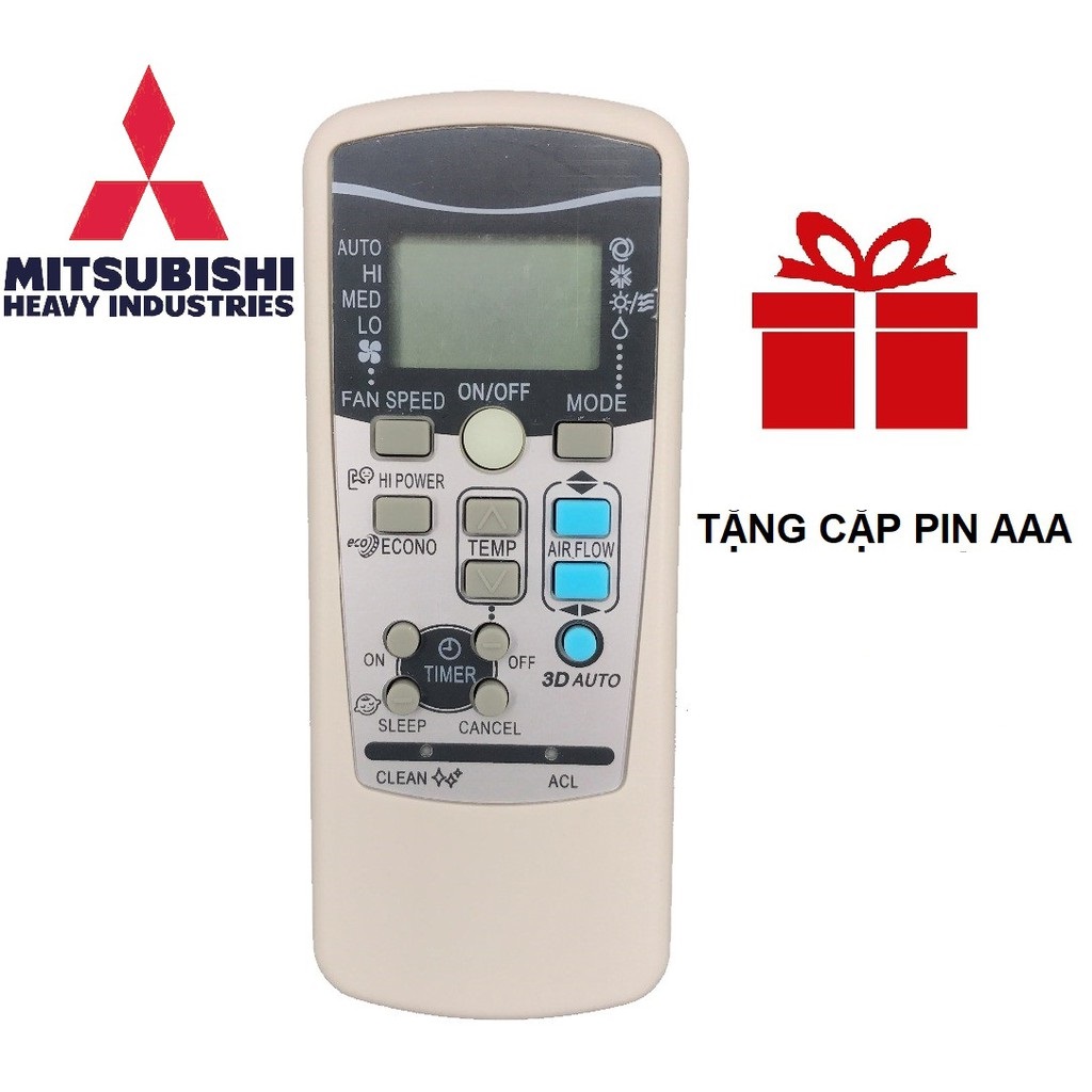 Điều khiển điều hòa Mitsubishi Heavy Dài-Remote máy lạnh Mitsubishi
