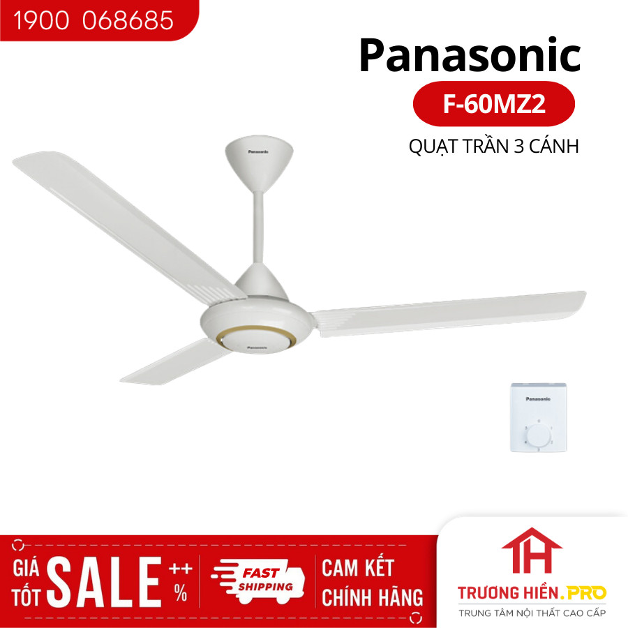 Quạt trần panasonic 3 cánh f60mz2 - hàng chính hãng - giao màu ngẫu nhiên