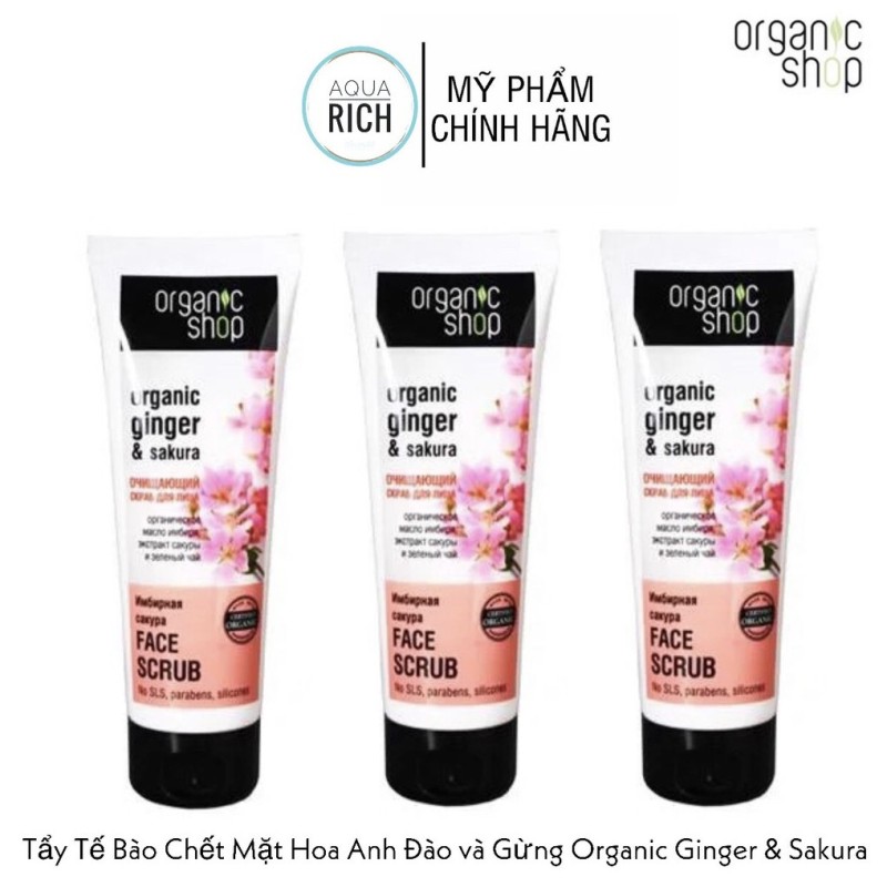 Tẩy Tế Bào Chết Organic Ginger & Sakura Mặt Hoa Anh Đào giá rẻ