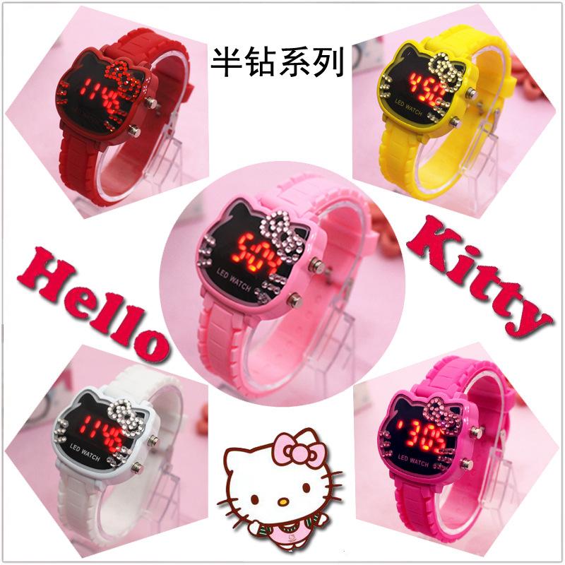 [HCM]Đồng hồ trẻ em hello kitty dành cho bé gái