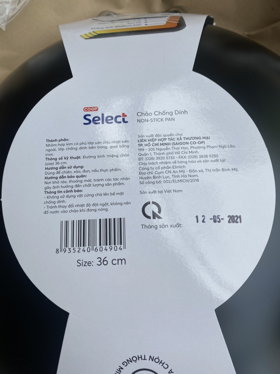 CHẢO COOP SELECT SIE 36CM