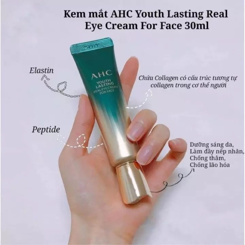 Kem mắt AHC Ageless Real Eye Cream For Face 12ml & 30ml
