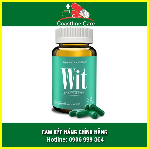 [HCM]Viên Uống Bổ Mắt Wit - Nhập Khẩu Từ Mỹ (30 Viên)