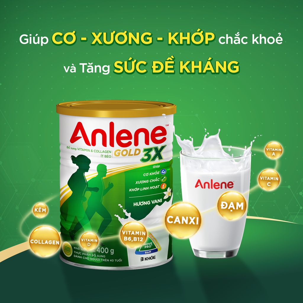 Anlene Vanilla Flavored Milk Powder Can 800g