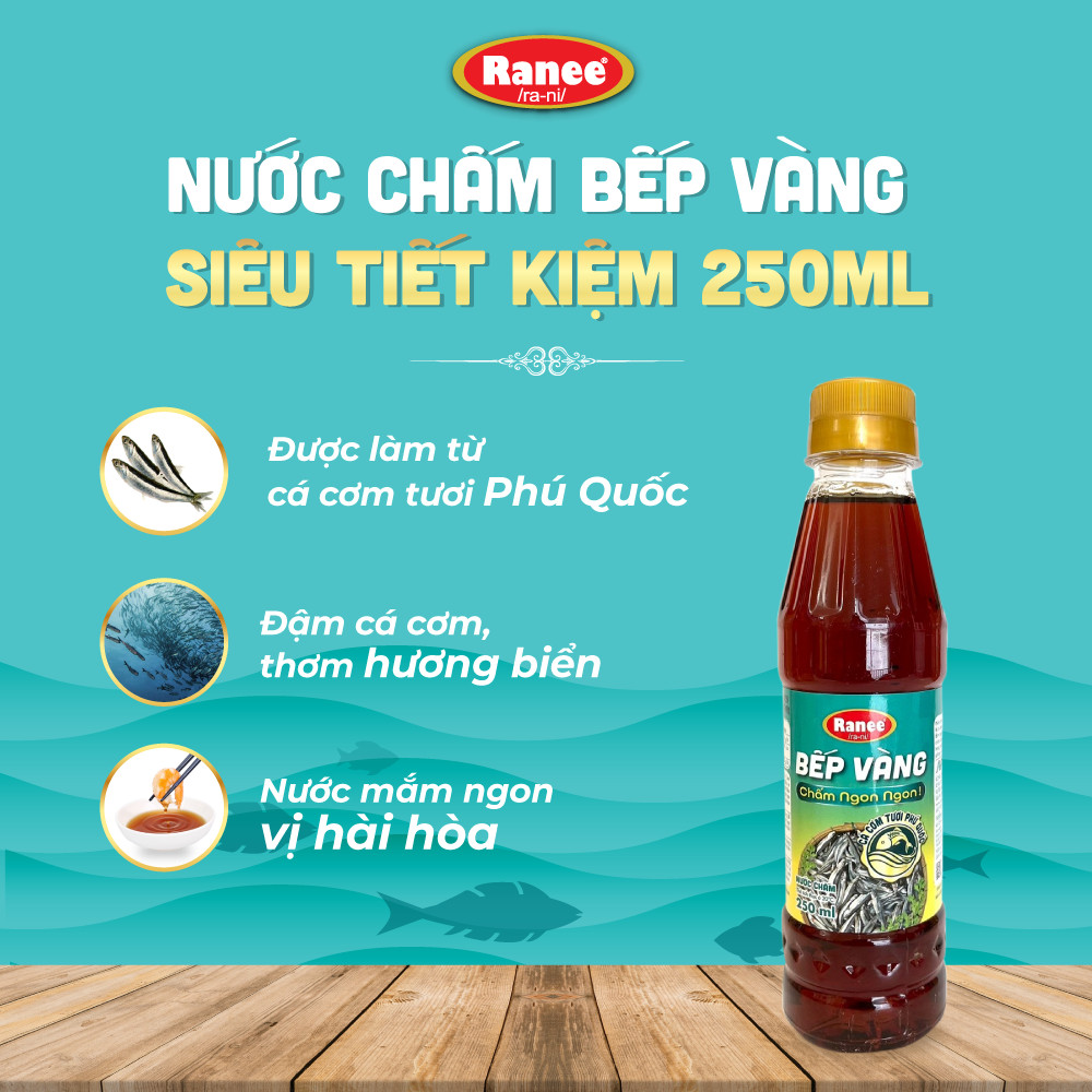 Nước chấm Cá Cơm Bếp Vàng siêu tiết kiệm 250ml