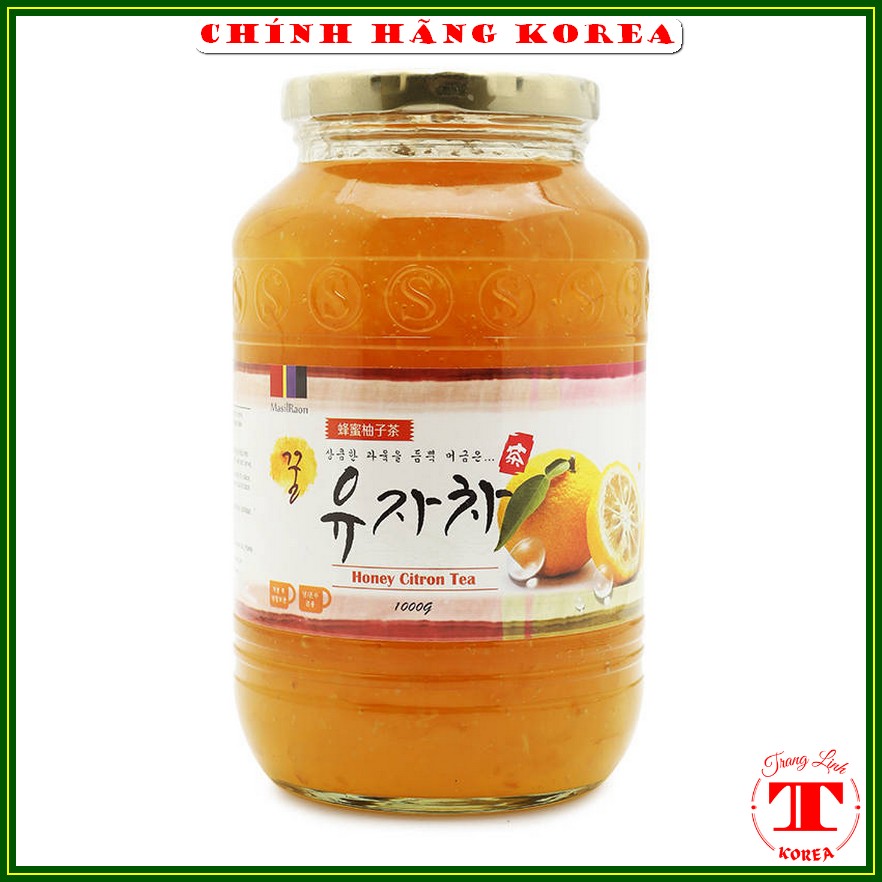 [Date mới] Chanh mật ong hàn quốc chính hãng, lọ 1kg - Mật ong chanh bổ sung vitamin, phòng viêm họng, cảm lạnh, tranglinhkorea