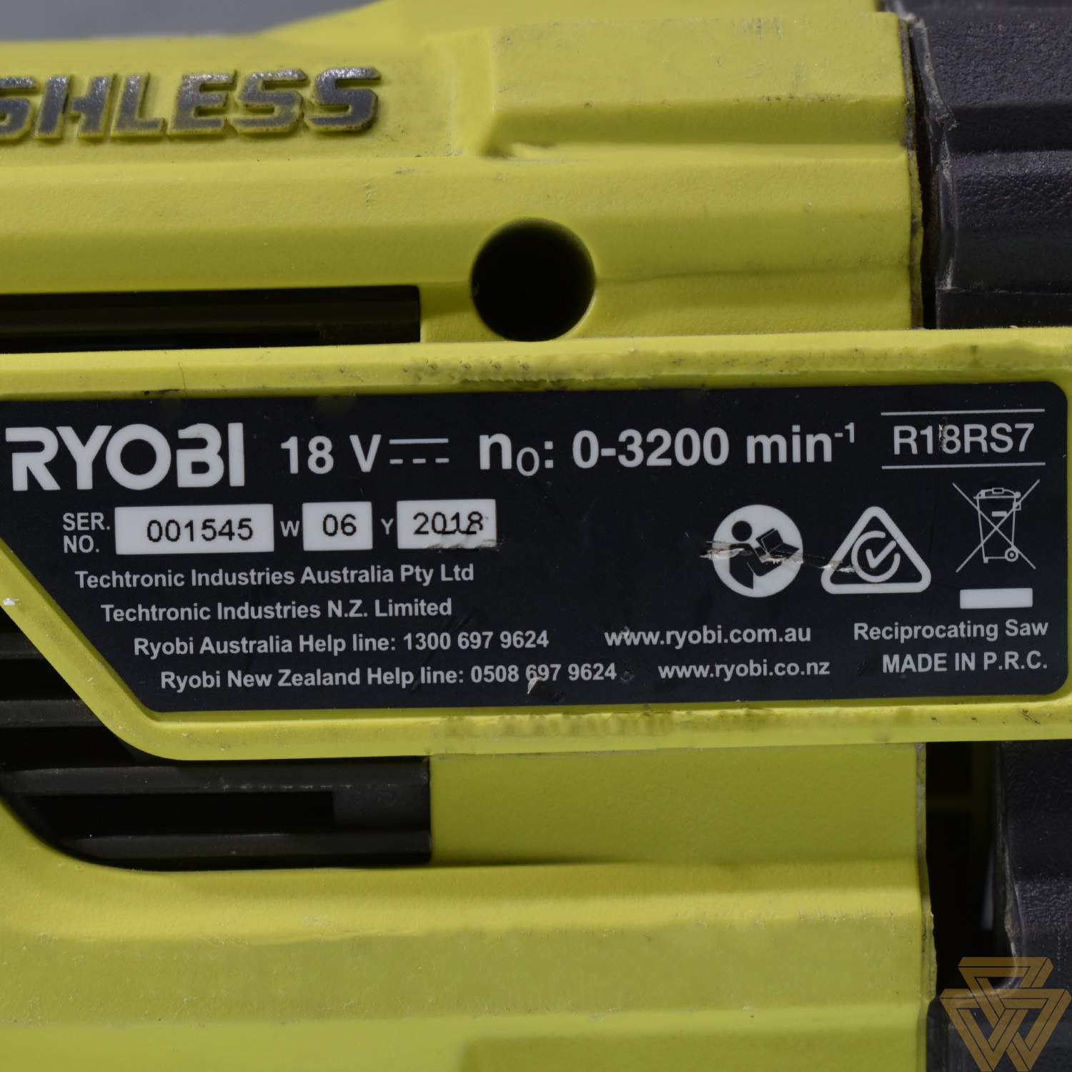 Máy Cưa Kiếm Pin 18V Ryobi R18RS7-0