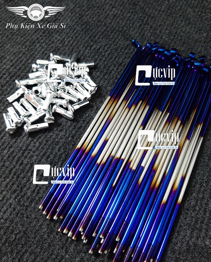Combo 2 Bộ Căm 2 Màu 1.57 - 1.49 (2 Bánh Đùm) Xe Sirius MS3009