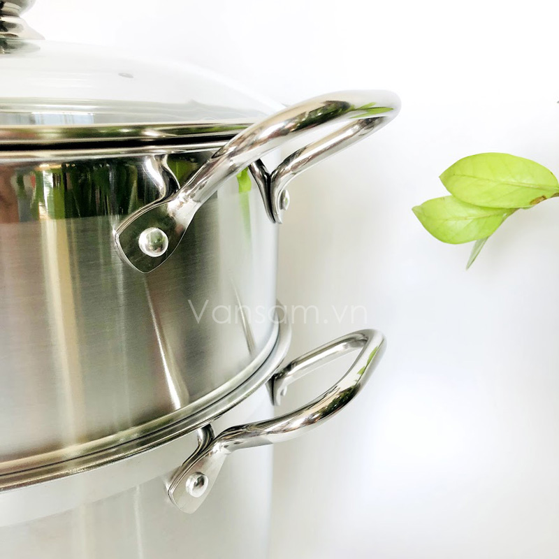 [HCM]Bộ Nồi Xửng Hấp Nắp Kiếng Fivestar 30cm