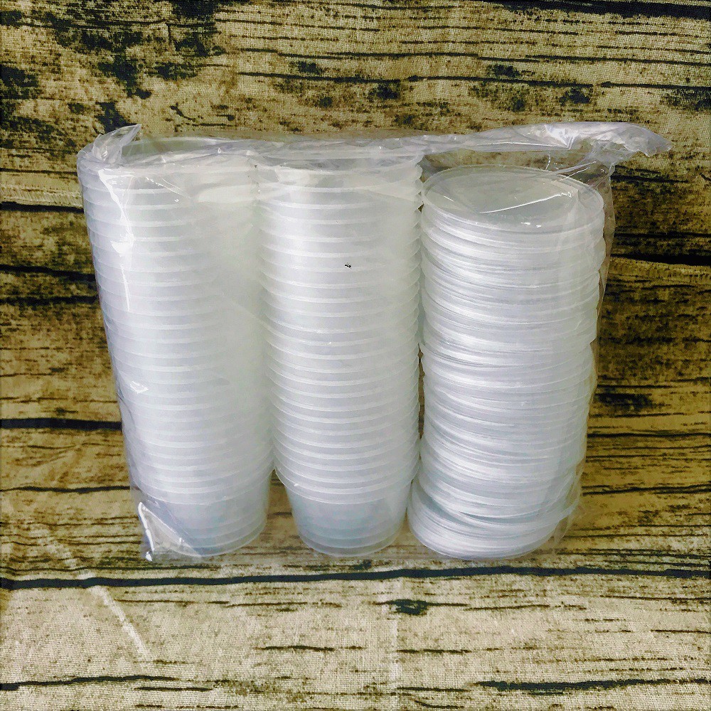 [HCM]50 Hộp Nhựa Làm Bánh Flan