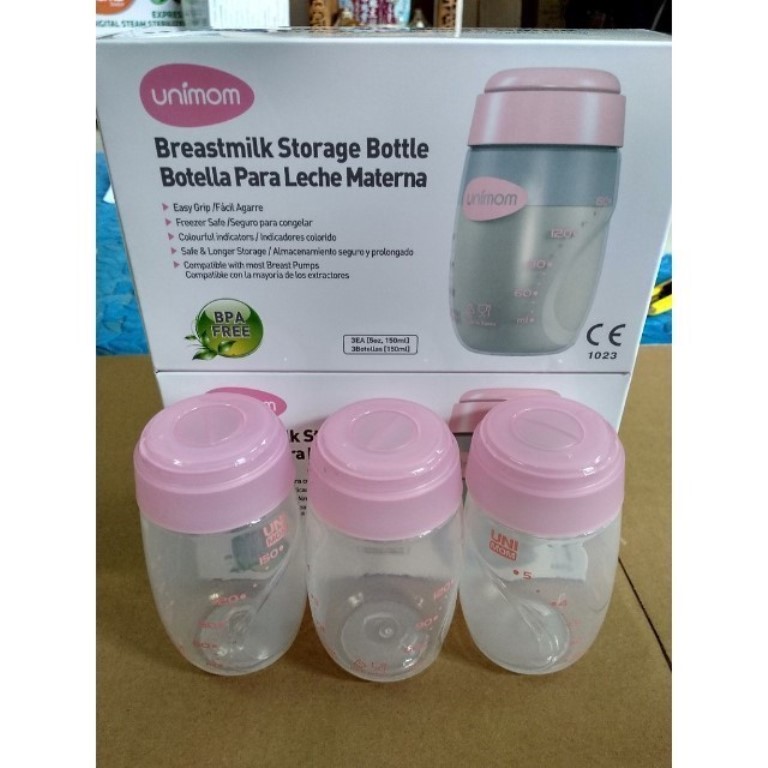 (Made in Korea) 1 - 3 Bình trữ sữa cao cấp 150ml Unimom UM880045