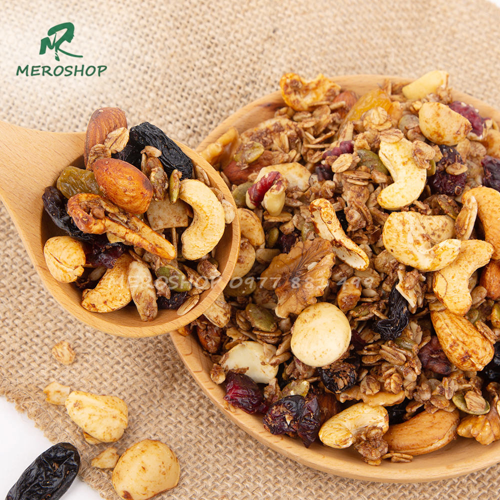 500GRAM GRANOLA 70%HẠT-30%YẾN MẠCH. CÓ HÒ SƠ CÔNG BỐ, XUẤT HÓA ĐƠN CÔNG TY ĐẦY ĐỦ
