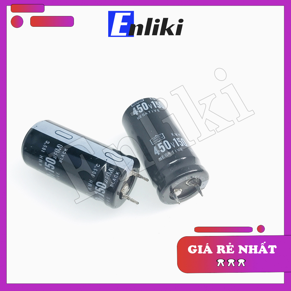 Tụ 150uF 450V Chân Cứng kích thước 22x45mm