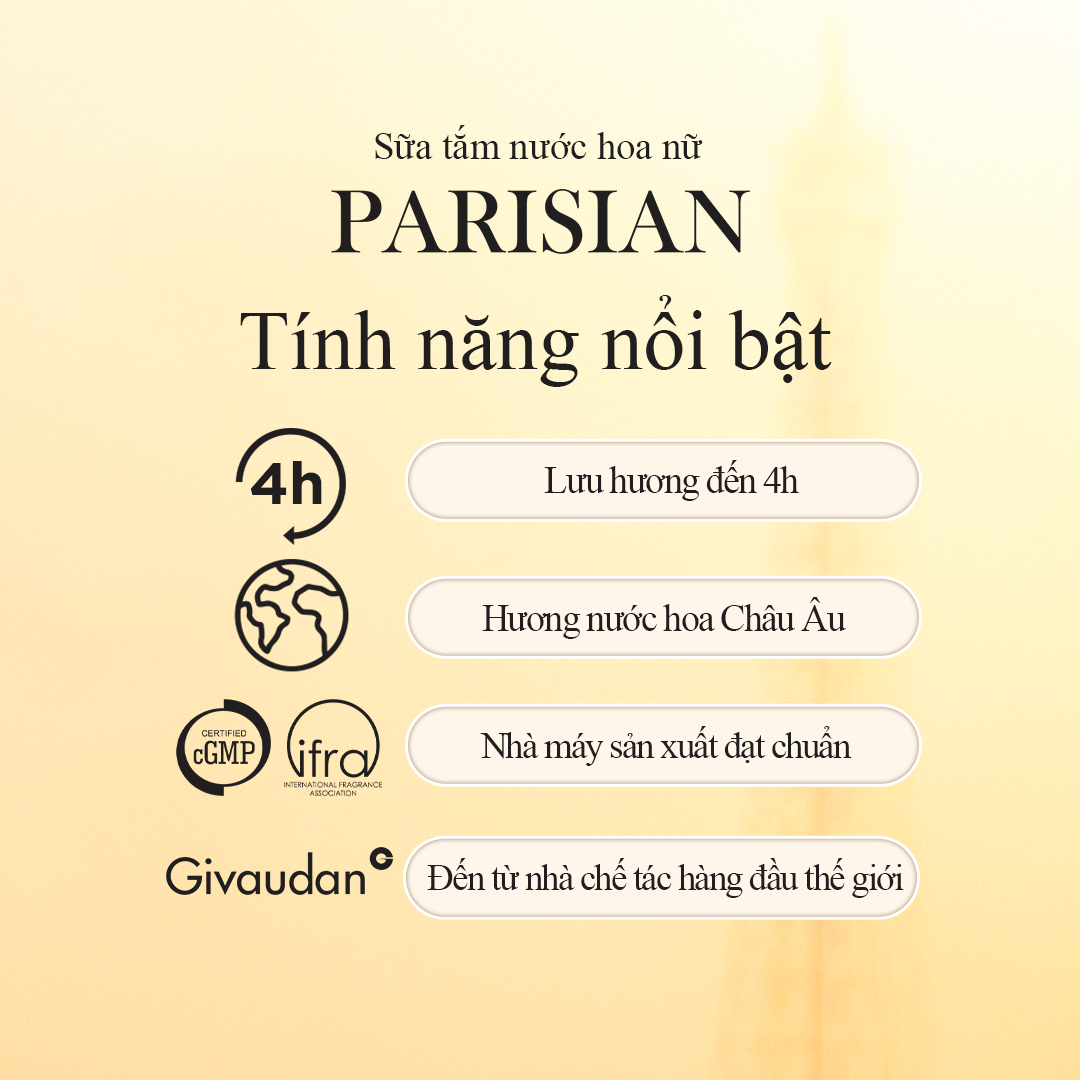 Sữa tắm nước hoa Nữ Parisian 265ml