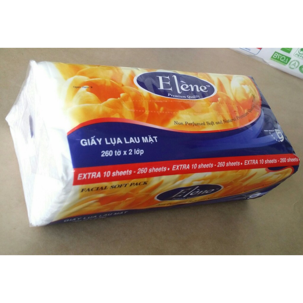 [Chính hãng] Khăn giấy lụa Elène 2 Lớp ( 260 Tờ ) [Ảnh thật]