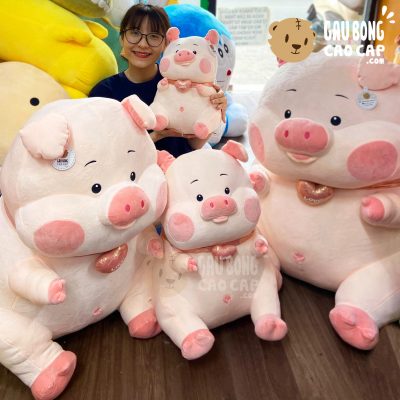 Gấu bông heo cánh 7 màu