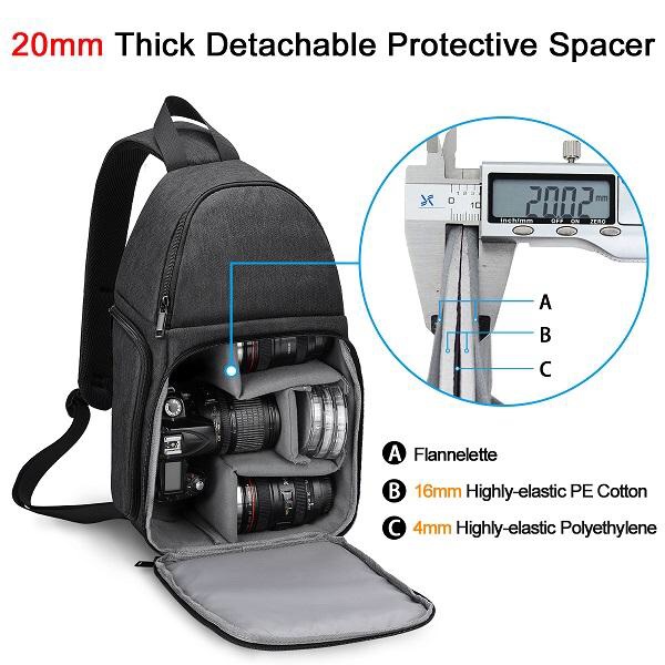 Balo máy ảnh thao tác nhanh Caden D15